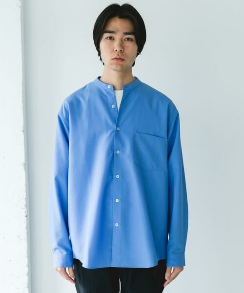 URBAN RESEARCH DOORS / アーバンリサーチ ドアーズ シャツ・ブラウス | 『XLサイズ/WEB限定』『吸水速乾』セオアルファバンドカラーロングスリーブシャツ | 詳細28