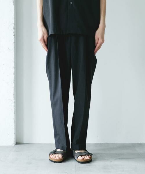 URBAN RESEARCH DOORS / アーバンリサーチ ドアーズ その他パンツ | 『イージーケア/速乾/UVカット』クイックドライ 2タック ワイドトラウザー | 詳細30