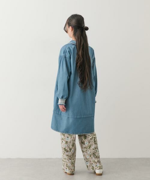 URBAN RESEARCH DOORS / アーバンリサーチ ドアーズ ワンピース | 『150サイズあり』デニム刺繍ワンピース(KIDS) | 詳細6