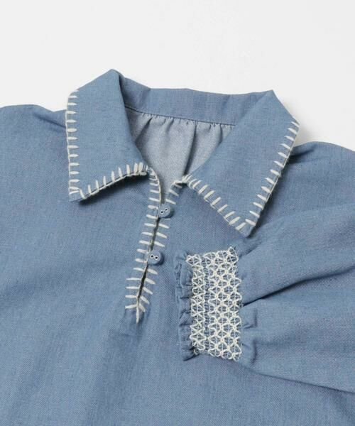 URBAN RESEARCH DOORS / アーバンリサーチ ドアーズ ワンピース | 『150サイズあり』デニム刺繍ワンピース(KIDS) | 詳細8