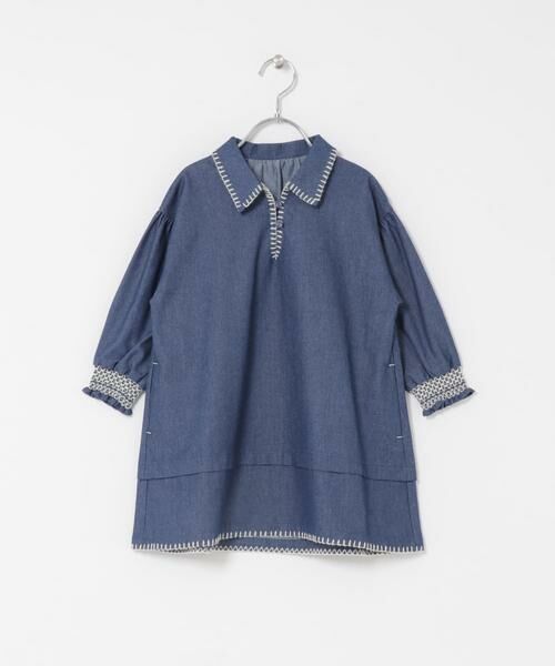 URBAN RESEARCH DOORS / アーバンリサーチ ドアーズ ワンピース | 『150サイズあり』デニム刺繍ワンピース(KIDS) | 詳細16