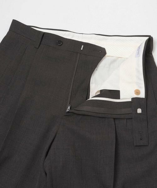 URBAN RESEARCH DOORS / アーバンリサーチ ドアーズ スラックス・ドレスパンツ | LIFE STYLE TAILOR　ウーリーノグレンチェック2タックパンツ | 詳細10
