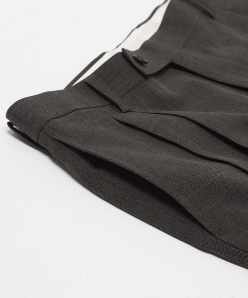 URBAN RESEARCH DOORS / アーバンリサーチ ドアーズ スラックス・ドレスパンツ | LIFE STYLE TAILOR　ウーリーノグレンチェック2タックパンツ | 詳細11
