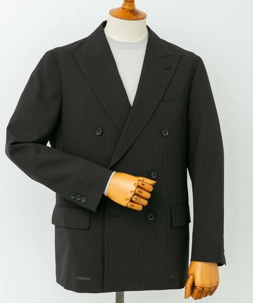 URBAN RESEARCH DOORS / アーバンリサーチ ドアーズ その他アウター | LIFE STYLE TAILOR　TRABESTストライプダブルジャケット | 詳細10