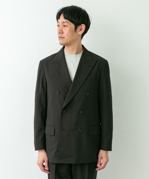 URBAN RESEARCH DOORS / アーバンリサーチ ドアーズ その他アウター | LIFE STYLE TAILOR　TRABESTストライプダブルジャケット | 詳細13