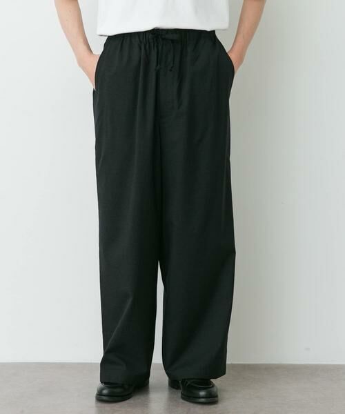 URBAN RESEARCH DOORS / アーバンリサーチ ドアーズ その他パンツ | marka　WIDE CYLINDER FIT EASY PANTS（ブラック系その他）