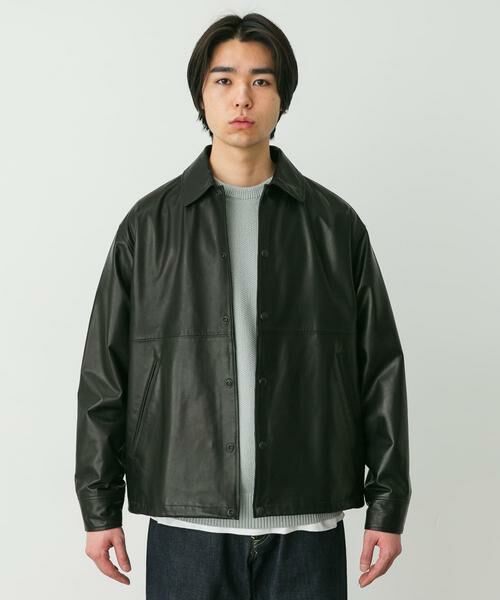 URBAN RESEARCH DOORS / アーバンリサーチ ドアーズ レザーブルゾン・ジャケット | marka　LEATHER COACH JACKET | 詳細1