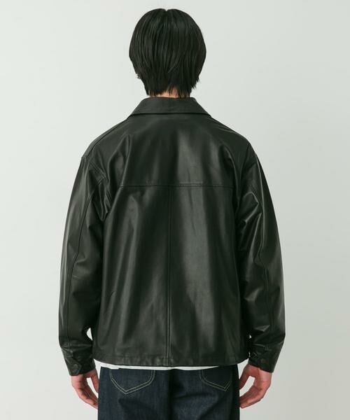 URBAN RESEARCH DOORS / アーバンリサーチ ドアーズ レザーブルゾン・ジャケット | marka　LEATHER COACH JACKET | 詳細3