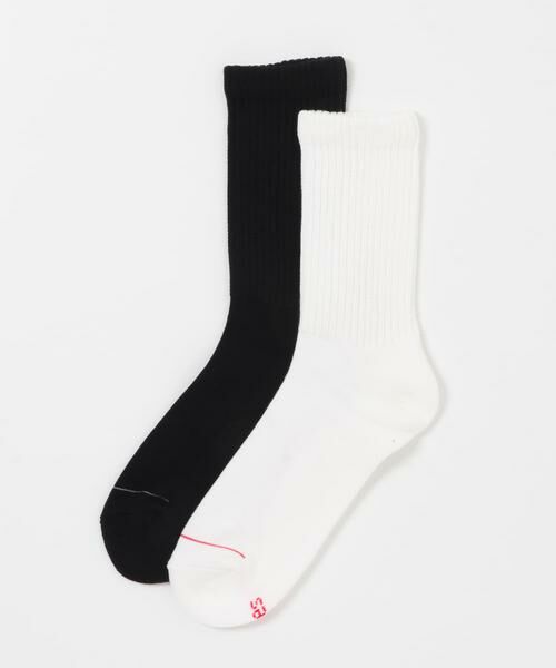 URBAN RESEARCH DOORS / アーバンリサーチ ドアーズ ソックス | 『別注』HANES×DOORS　クルーソックス2P | 詳細1