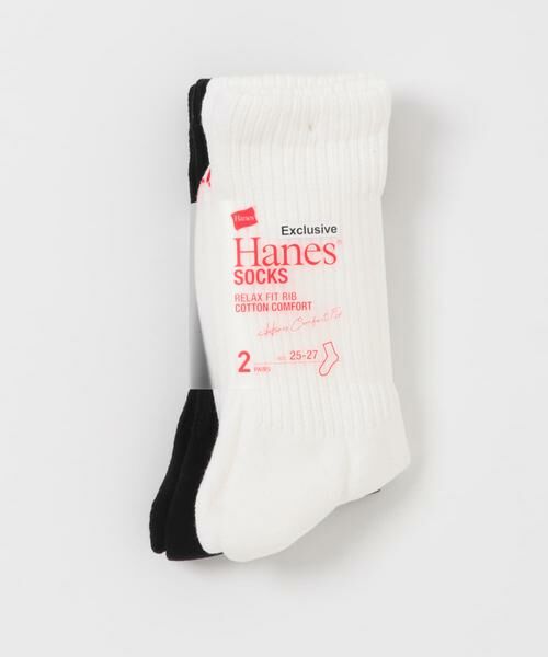 URBAN RESEARCH DOORS / アーバンリサーチ ドアーズ ソックス | 『別注』HANES×DOORS　クルーソックス2P | 詳細6