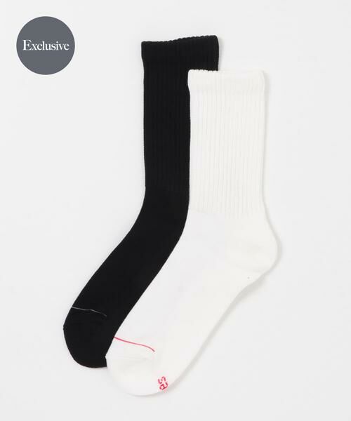 URBAN RESEARCH DOORS / アーバンリサーチ ドアーズ ソックス | 『別注』HANES×DOORS　クルーソックス2P（ホワイト系その他）
