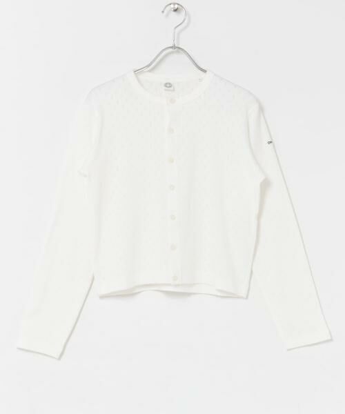 URBAN RESEARCH DOORS / アーバンリサーチ ドアーズ カーディガン・ボレロ | ORCIVAL　CREW NECK CARDIGAN（オフホワイト）