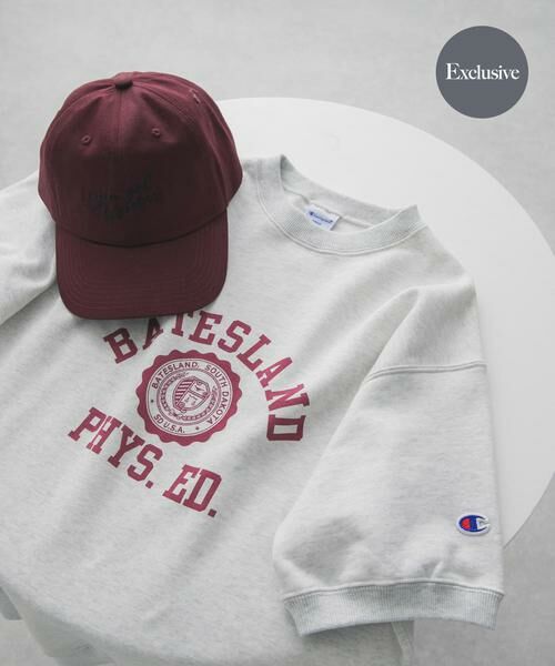 URBAN RESEARCH DOORS / アーバンリサーチ ドアーズ スウェット | 『別注』CHAMPION×DOORS　SWEAT SHORT-SLEEVE SHIRTS（オートミール）