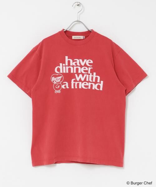 URBAN RESEARCH DOORS / アーバンリサーチ ドアーズ Tシャツ | GOOD ROCK SPEED　BURGERCHEF TSHIRTS（レッド）