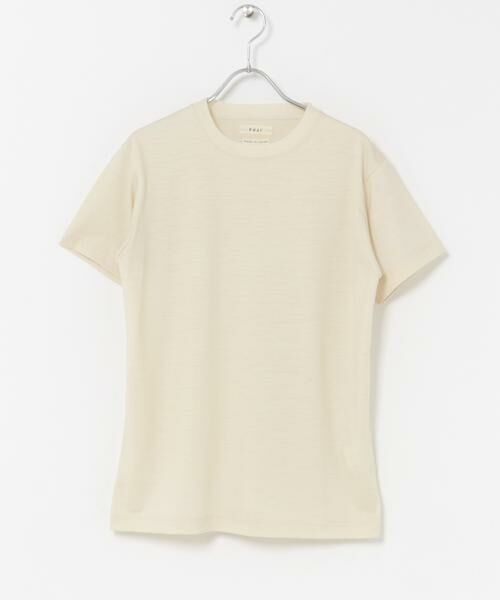 URBAN RESEARCH DOORS / アーバンリサーチ ドアーズ Tシャツ | FUJI　WOOL SHORT-SLEEVE T-SHIRTS（アイボリー）