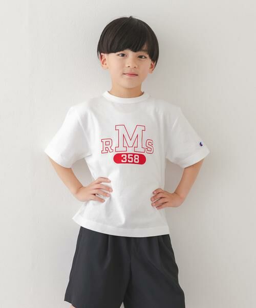URBAN RESEARCH DOORS / アーバンリサーチ ドアーズ トップス | 『別注』CHAMPION×DOORS　RMS Tシャツ(KIDS) | 詳細5