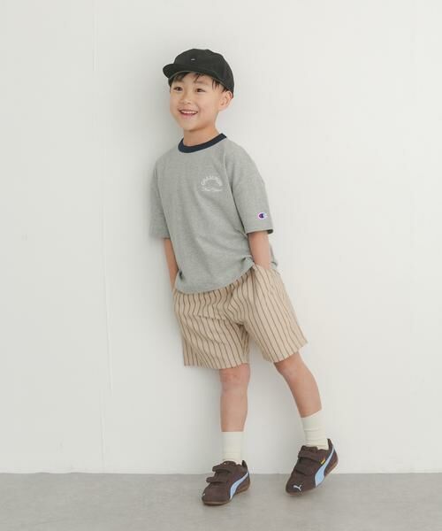 URBAN RESEARCH DOORS / アーバンリサーチ ドアーズ トップス | 『別注』CHAMPION×DOORS　リンガー刺繍ロゴTシャツ(KIDS) | 詳細7
