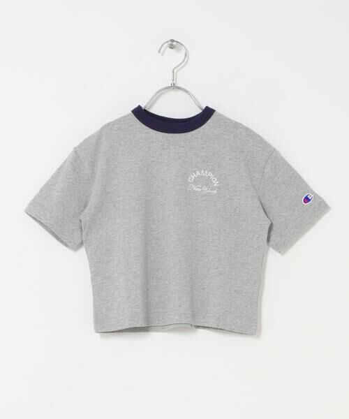 URBAN RESEARCH DOORS / アーバンリサーチ ドアーズ トップス | 『別注』CHAMPION×DOORS　リンガー刺繍ロゴTシャツ(KIDS) | 詳細9