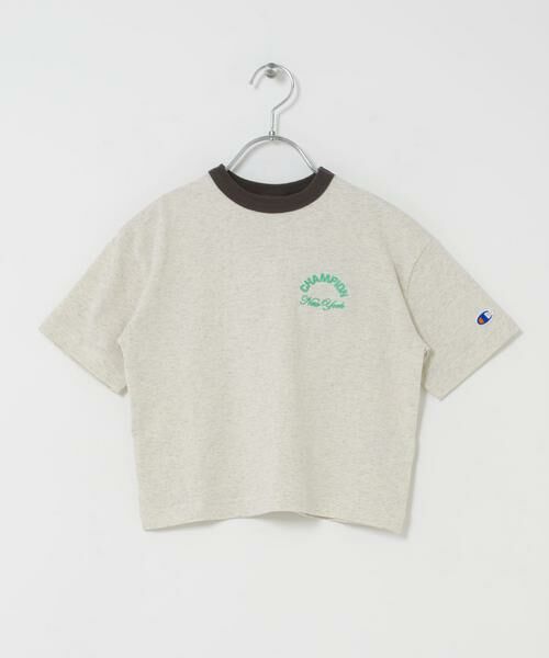 URBAN RESEARCH DOORS / アーバンリサーチ ドアーズ トップス | 『別注』CHAMPION×DOORS　リンガー刺繍ロゴTシャツ(KIDS) | 詳細12
