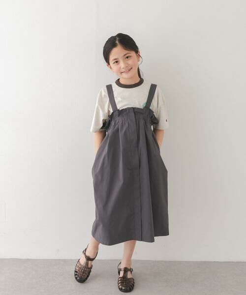 URBAN RESEARCH DOORS / アーバンリサーチ ドアーズ トップス | 『別注』CHAMPION×DOORS　リンガー刺繍ロゴTシャツ(KIDS) | 詳細22