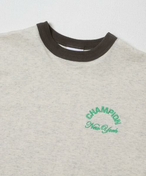 URBAN RESEARCH DOORS / アーバンリサーチ ドアーズ トップス | 『別注』CHAMPION×DOORS　リンガー刺繍ロゴTシャツ(KIDS) | 詳細13
