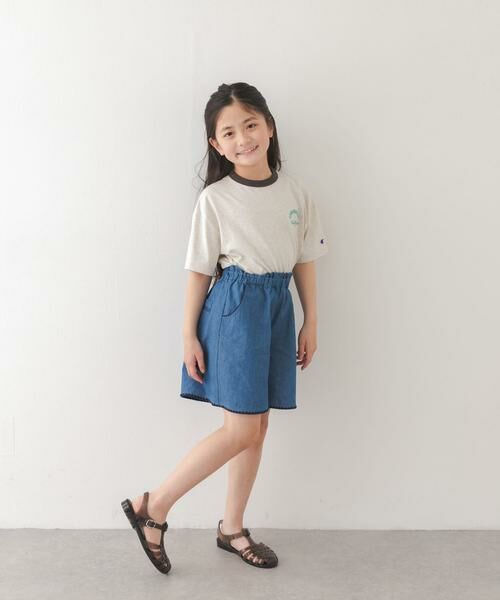 URBAN RESEARCH DOORS / アーバンリサーチ ドアーズ トップス | 『別注』CHAMPION×DOORS　リンガー刺繍ロゴTシャツ(KIDS) | 詳細19