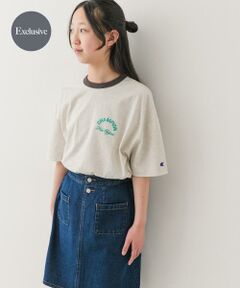 URBAN RESEARCH DOORS / アーバンリサーチ ドアーズ トップス | 『150サイズ』『別注』CHAMPION×DOORS　リンガー刺繍ロゴTシャツ(KIDS)