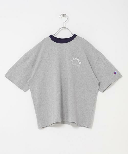 URBAN RESEARCH DOORS / アーバンリサーチ ドアーズ トップス | 『150サイズ』『別注』CHAMPION×DOORS　リンガー刺繍ロゴTシャツ(KIDS) | 詳細7