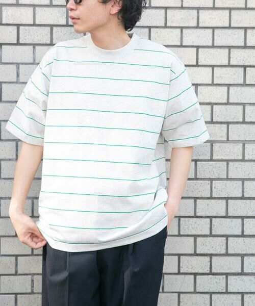 URBAN RESEARCH DOORS / アーバンリサーチ ドアーズ Tシャツ | FORK&SPOON　プレーティングボーダーショートスリーブTシャツ | 詳細2