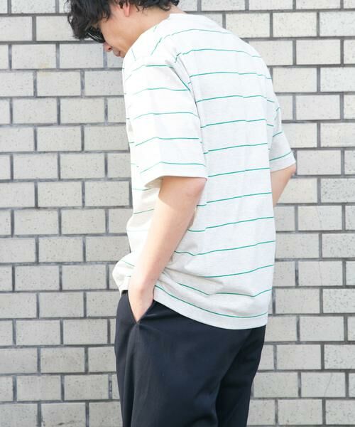 URBAN RESEARCH DOORS / アーバンリサーチ ドアーズ Tシャツ | FORK&SPOON　プレーティングボーダーショートスリーブTシャツ | 詳細3