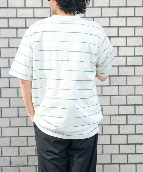 URBAN RESEARCH DOORS / アーバンリサーチ ドアーズ Tシャツ | FORK&SPOON　プレーティングボーダーショートスリーブTシャツ | 詳細4
