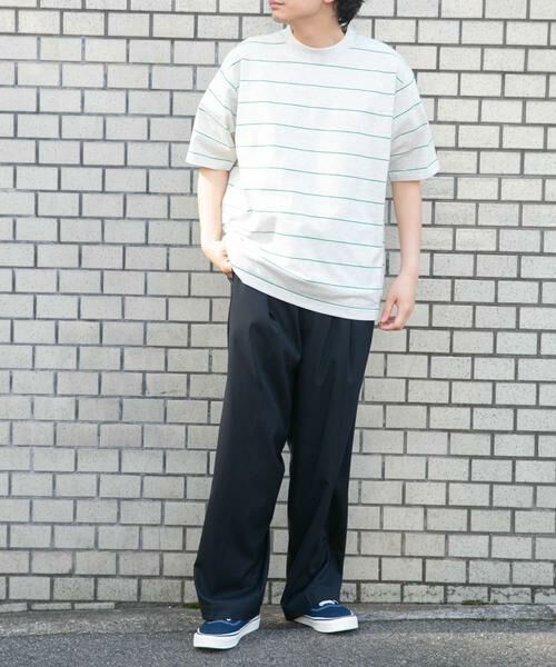 URBAN RESEARCH DOORS / アーバンリサーチ ドアーズ Tシャツ | FORK&SPOON　プレーティングボーダーショートスリーブTシャツ | 詳細5