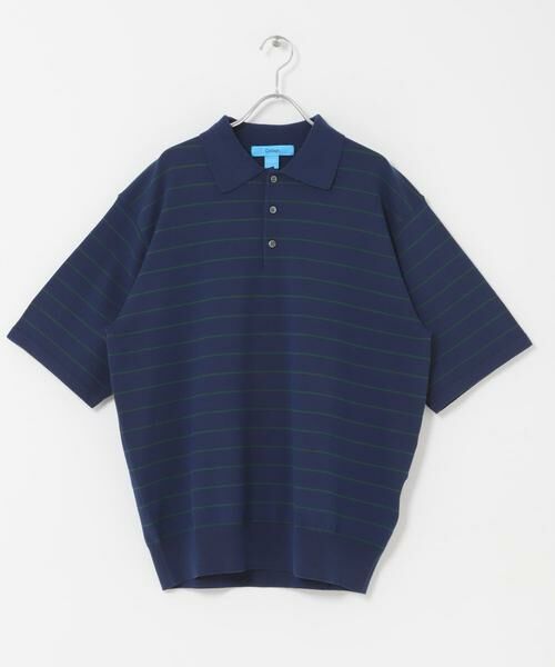 URBAN RESEARCH DOORS / アーバンリサーチ ドアーズ ニット・セーター | FORK&SPOON　ボーダーショートスリーブニットポロ | 詳細1
