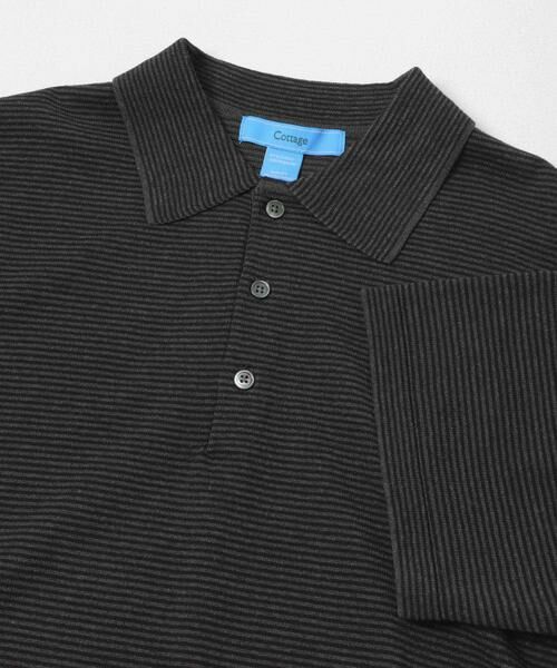 URBAN RESEARCH DOORS / アーバンリサーチ ドアーズ ニット・セーター | FORK&SPOON　ボーダーショートスリーブニットポロ | 詳細8