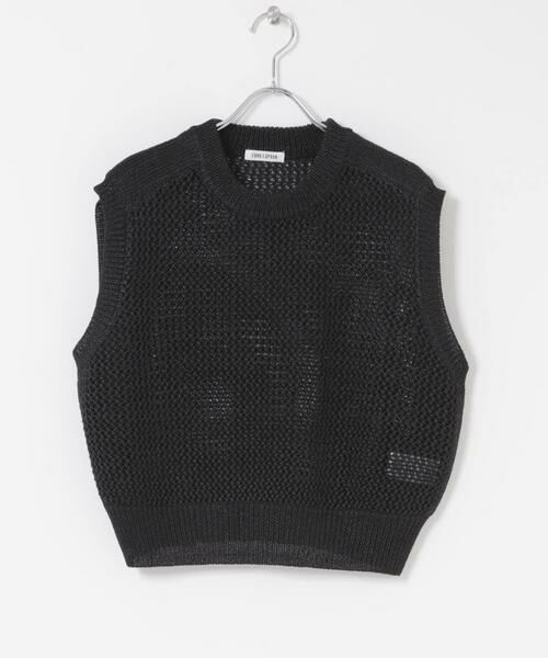 URBAN RESEARCH DOORS / アーバンリサーチ ドアーズ ベスト | FORK&SPOON　ペーパーメッシュニットベスト | 詳細11