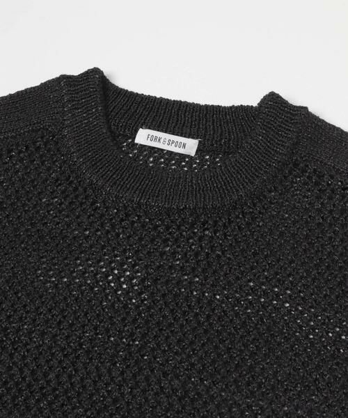 URBAN RESEARCH DOORS / アーバンリサーチ ドアーズ ベスト | FORK&SPOON　ペーパーメッシュニットベスト | 詳細12