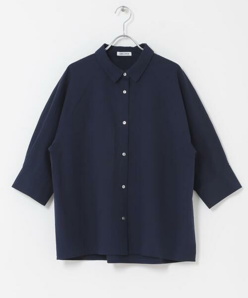 URBAN RESEARCH DOORS / アーバンリサーチ ドアーズ シャツ・ブラウス | FORK&SPOON　レギュラーカラーバレルシャツ（ネイビー）