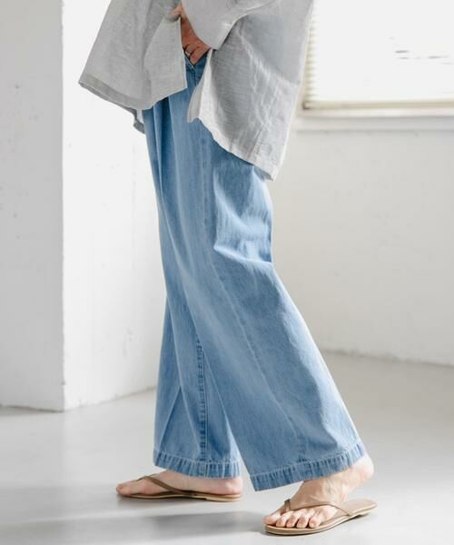 URBAN RESEARCH DOORS / アーバンリサーチ ドアーズ デニムパンツ | FORK&SPOON　綿麻デニムパンツ | 詳細3