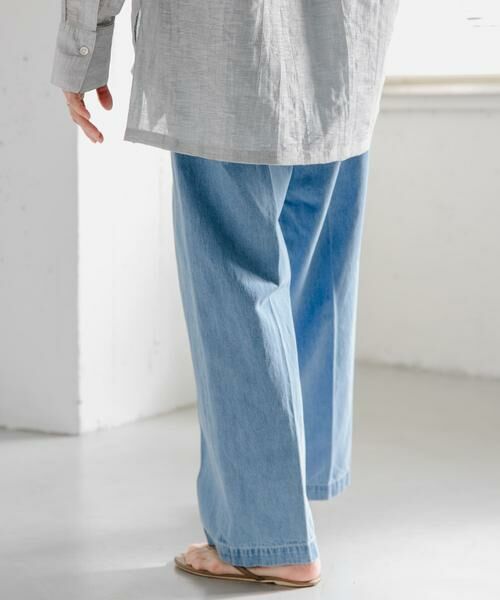 URBAN RESEARCH DOORS / アーバンリサーチ ドアーズ デニムパンツ | FORK&SPOON　綿麻デニムパンツ | 詳細4