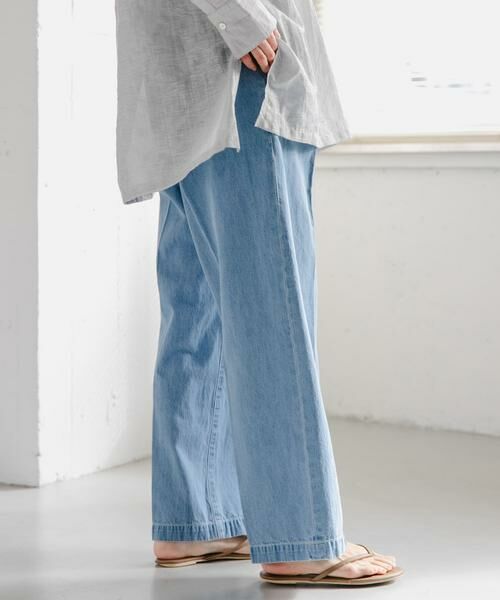 URBAN RESEARCH DOORS / アーバンリサーチ ドアーズ デニムパンツ | FORK&SPOON　綿麻デニムパンツ | 詳細6
