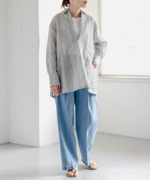 URBAN RESEARCH DOORS / アーバンリサーチ ドアーズ デニムパンツ | FORK&SPOON　綿麻デニムパンツ | 詳細7