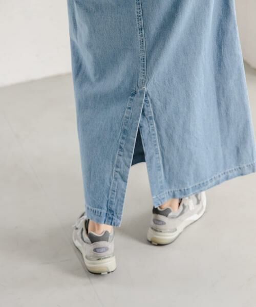 URBAN RESEARCH DOORS / アーバンリサーチ ドアーズ スカート | FORK&SPOON　綿麻デニムスカート | 詳細6