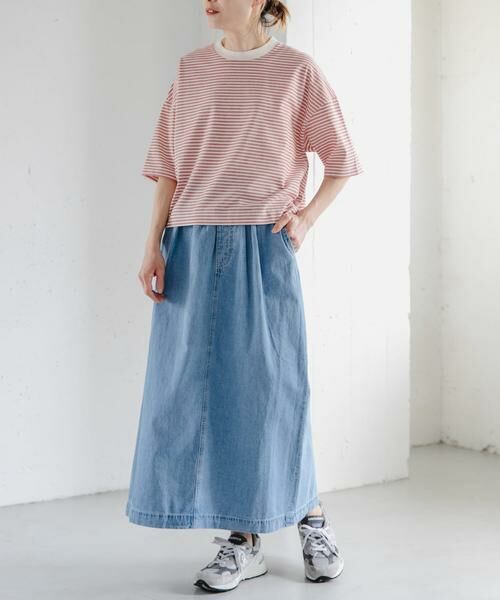 URBAN RESEARCH DOORS / アーバンリサーチ ドアーズ スカート | FORK&SPOON　綿麻デニムスカート | 詳細7