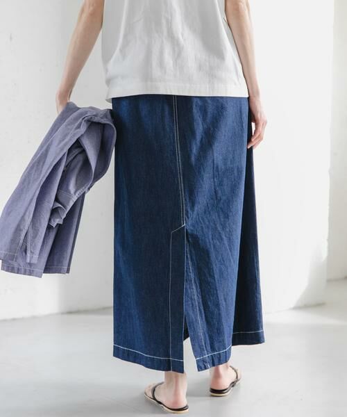 URBAN RESEARCH DOORS / アーバンリサーチ ドアーズ スカート | FORK&SPOON　綿麻デニムスカート | 詳細13