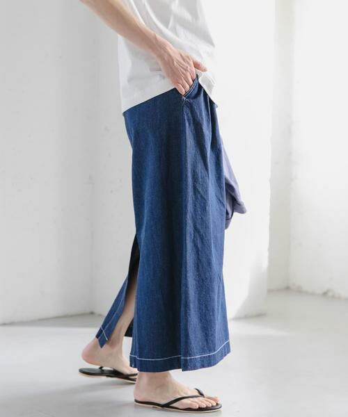 URBAN RESEARCH DOORS / アーバンリサーチ ドアーズ スカート | FORK&SPOON　綿麻デニムスカート | 詳細15
