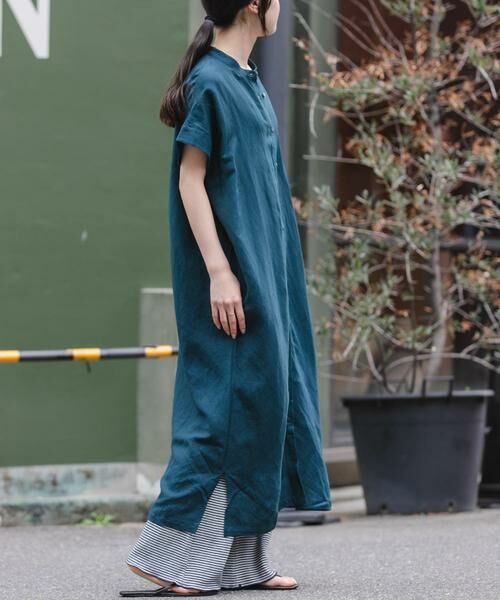 URBAN RESEARCH DOORS / アーバンリサーチ ドアーズ ワンピース | FORK&SPOON　リネンレーヨンシャツワンピース | 詳細1