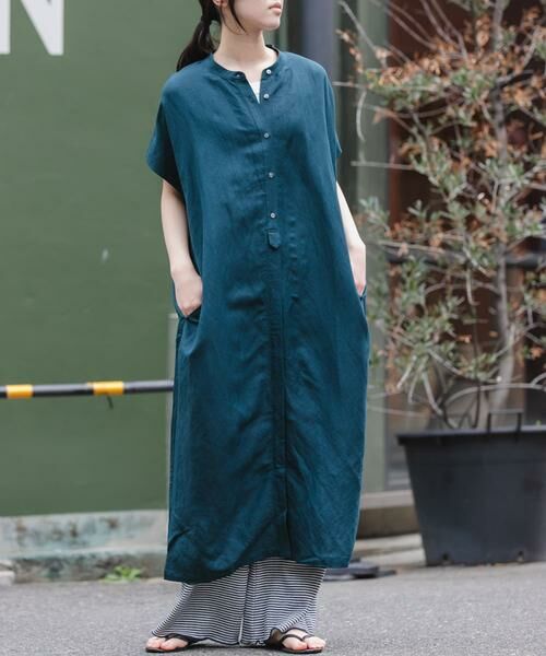 URBAN RESEARCH DOORS / アーバンリサーチ ドアーズ ワンピース | FORK&SPOON　リネンレーヨンシャツワンピース | 詳細2