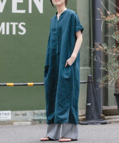 URBAN RESEARCH DOORS / アーバンリサーチ ドアーズ ワンピース | FORK&SPOON　リネンレーヨンシャツワンピース | 詳細3