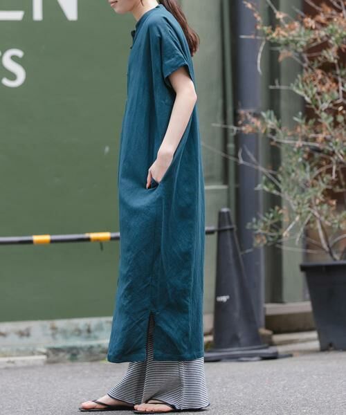 URBAN RESEARCH DOORS / アーバンリサーチ ドアーズ ワンピース | FORK&SPOON　リネンレーヨンシャツワンピース | 詳細4