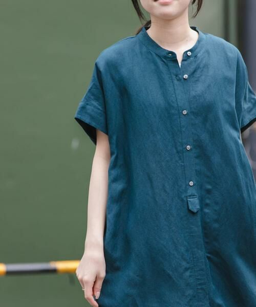 URBAN RESEARCH DOORS / アーバンリサーチ ドアーズ ワンピース | FORK&SPOON　リネンレーヨンシャツワンピース | 詳細6